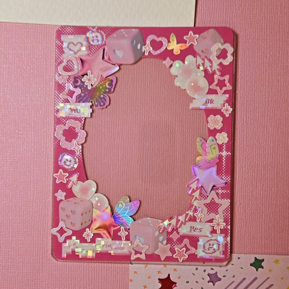 Pink Star Cyber Y2K Toploader Deco